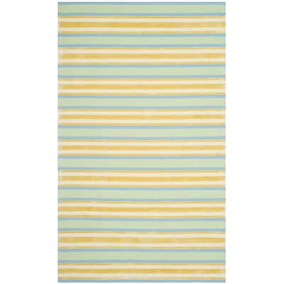 SAFAVIEH, Handmade Farhana Wool Striped Area Rug