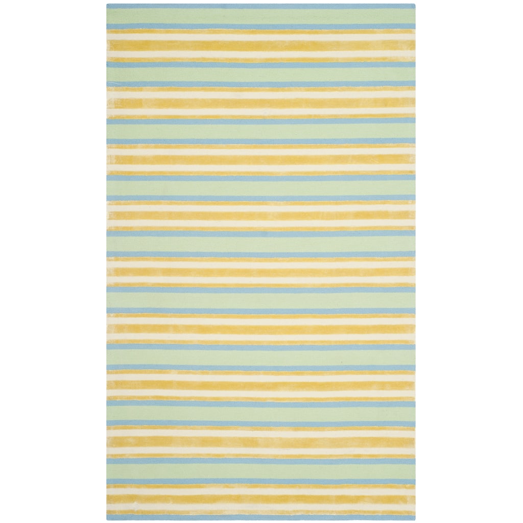 SAFAVIEH, Handmade Farhana Wool Striped Area Rug