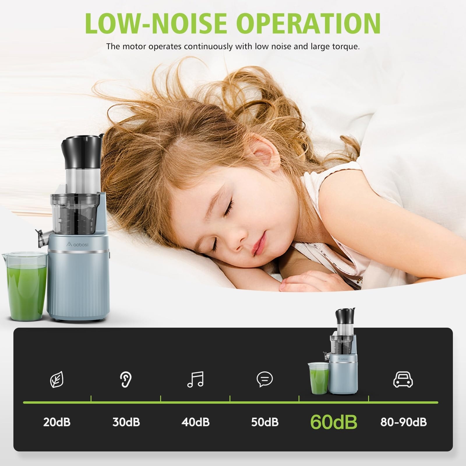 Aobosi slow store masticating juicer