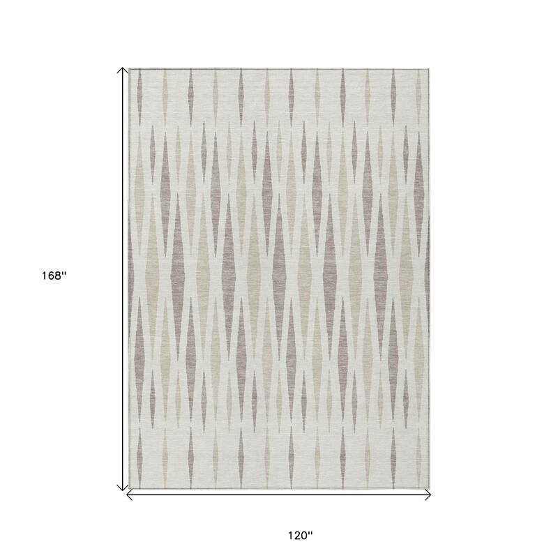 HomeRoots Geometric Transitional Rectangle Outdoor Rug