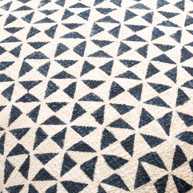 Crew Triangle Patterned Cotton Throw Pillow