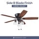 preview thumbnail 7 of 7, 52" Prominence Home Arthur Hugger/Low Profile Rustic Farmhouse Ceiling Fan, Espresso - 52