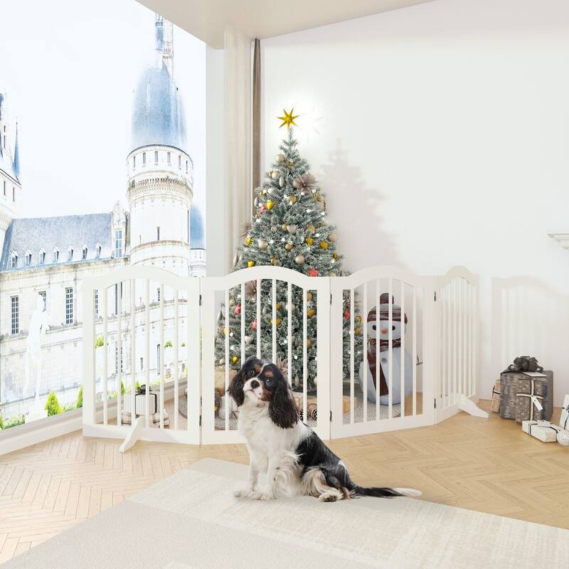 27.6" Height Tall Freestanding Pet Gate