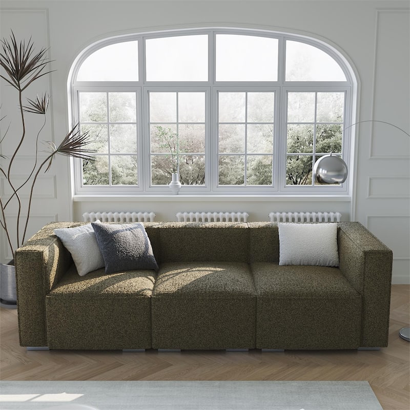 Wayna 3-seater sofa, sofa with solid wood frame, Living Room Sofa - 31.5"*97"*7"