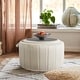 preview thumbnail 10 of 55, 30" W Round Velvet Upholstered Storage Ottoman with Flip Top Tray