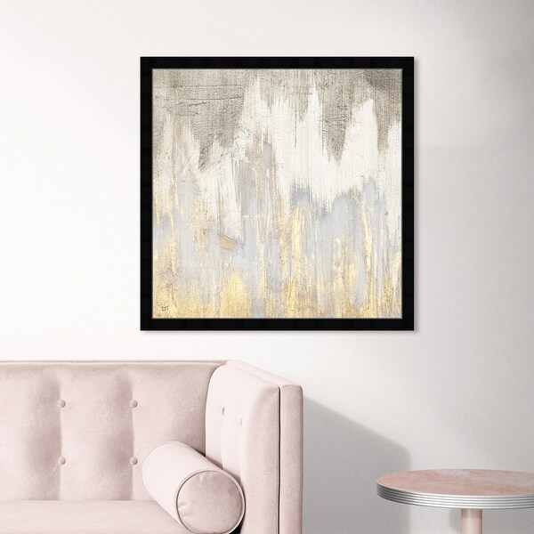 Shop Oliver Gal 'Golden Caves' Abstract Framed Wall Art