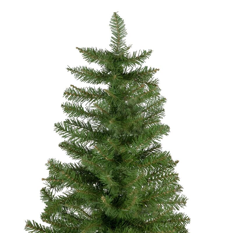 7.5' Silver Lake Fir Pencil Artificial Christmas Tree, Unlit - 7.5 Foot