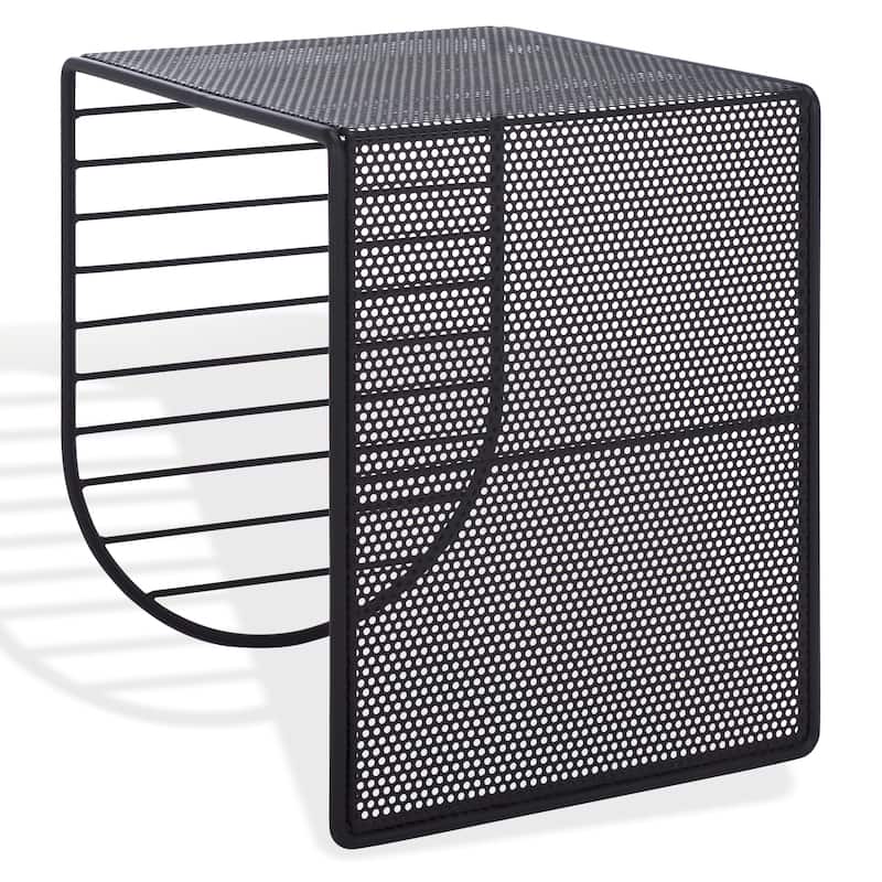 SAFAVIEH Couture Viktoria Metal Accent Table, Fully Assembled - 18"W x 16"D x 20"H