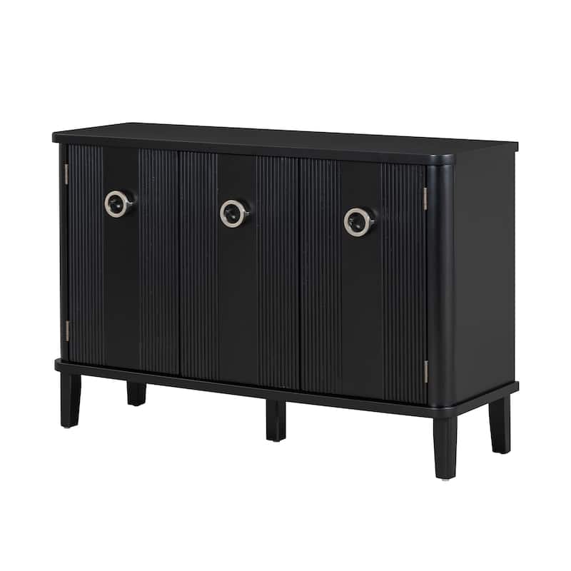 Sideboard Cabinet with Three Solid Wood Doors