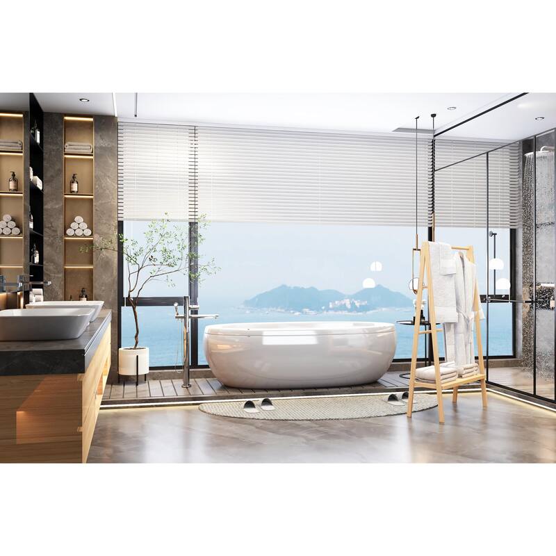 Eco-Friendly Bamboo Towel Rack with Bottom Shelf - Handmade, Lightweight, and Durable