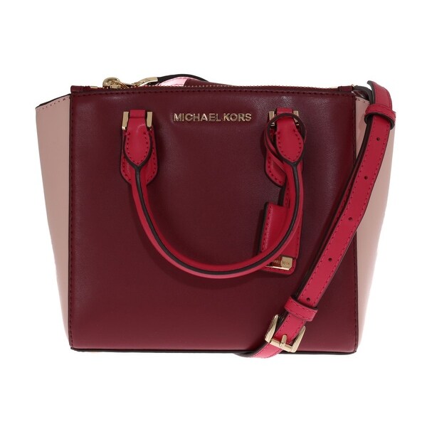 red michael kors tote bag