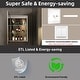 preview thumbnail 6 of 32, Rail Aluminum Recessed/Surface Mount Bathroom Medicine Cabinet with Mirror, Adjustable Brightness, Defogging & USB Port
