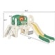 preview thumbnail 51 of 49, Freestanding Castle Climbing Playset with Slide, Tunnel, Ring Toss, and Basketball Hoop - Toy Storage Organizer for Kids