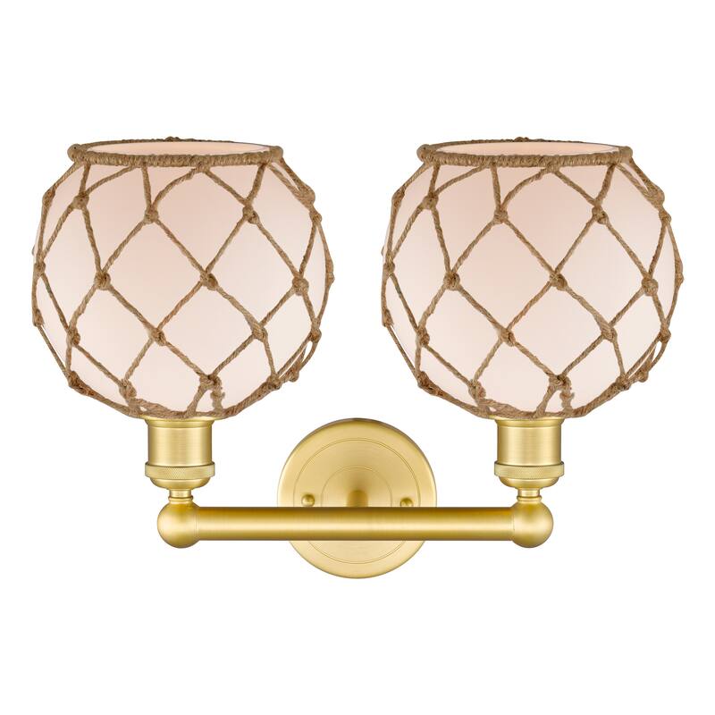 Innovations Lighting Endless Possibilities Edison - Farmhouse Rope - 2 Light 17" Bath Vanity Light