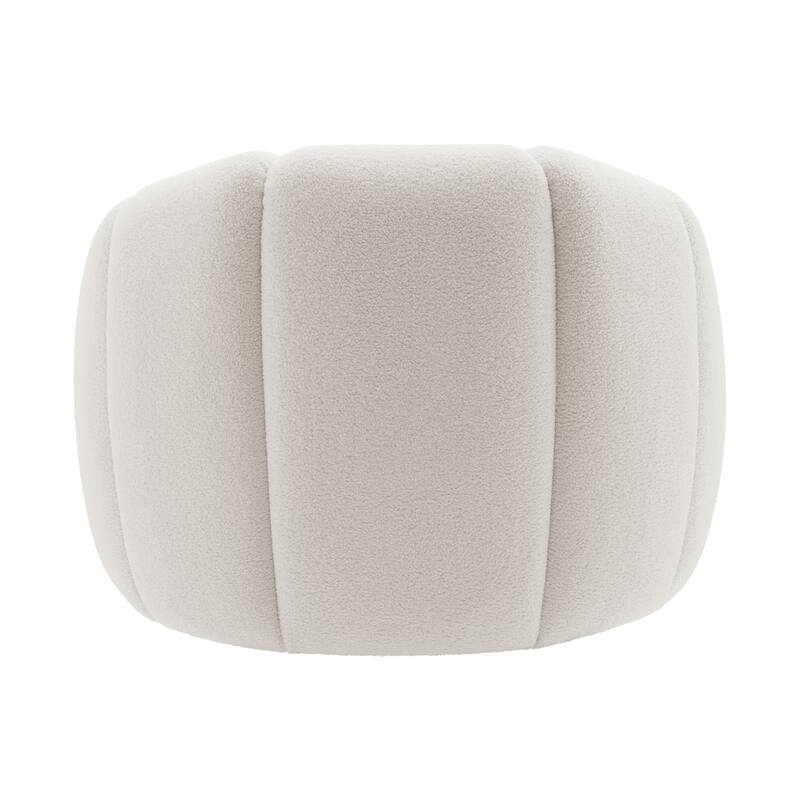 NPD Furniture Callista Boucle Swivel Accent Chair