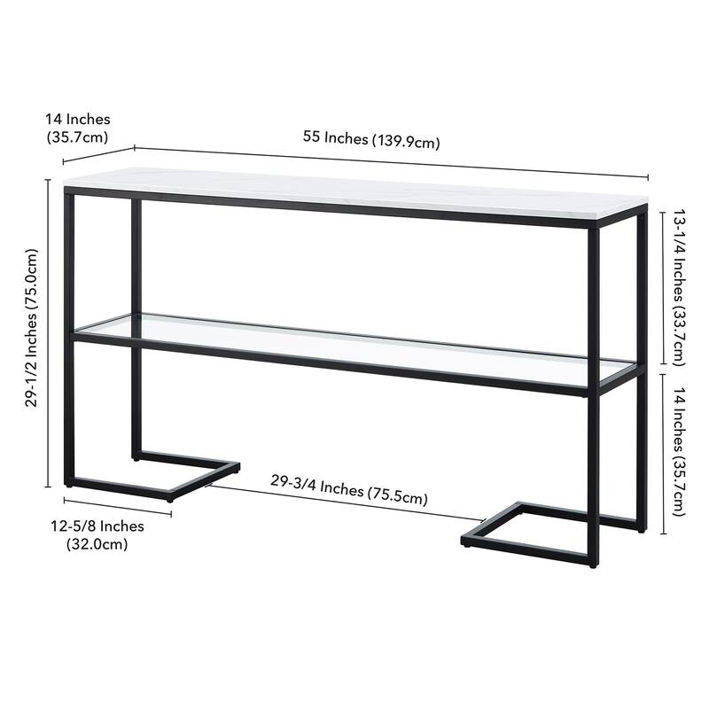 Errol 55'' Wide Rectangular Console Table - 55" Wide