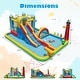 preview thumbnail 3 of 8, Gymax Inflatable Water Park w/Ocean Balls Climbing Wall Ball Pit Toss - Multicolor