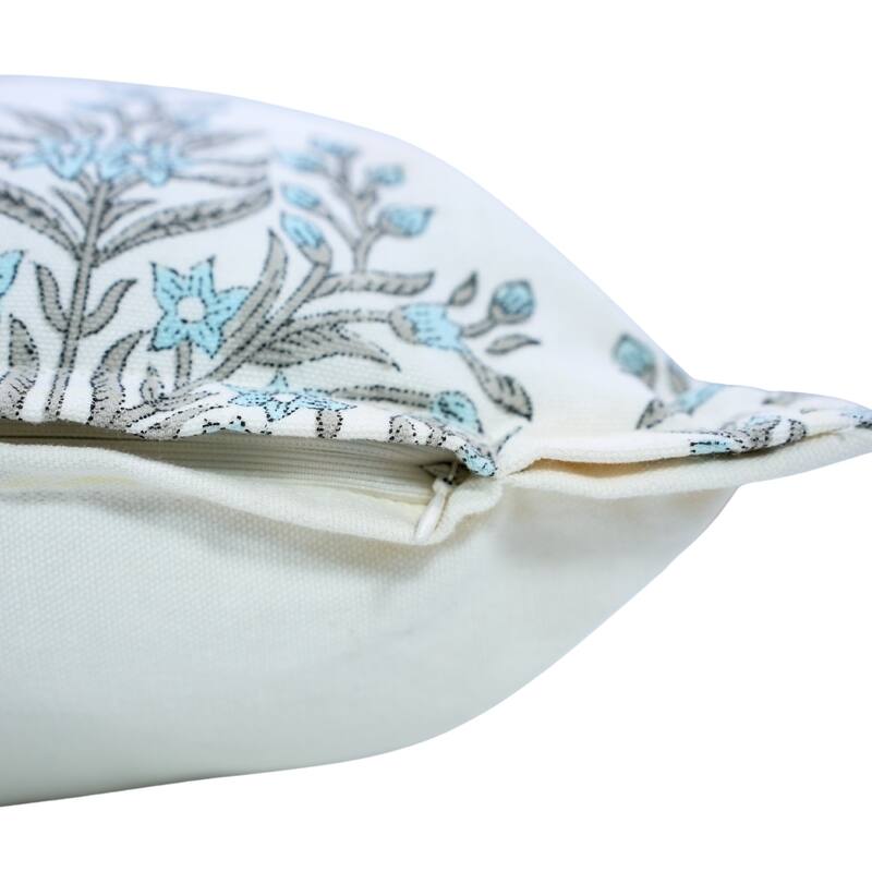 Fabdivine Handmade Block Print Cushion Cover Throw Home Décor Double Oxford Edges Pillow Case