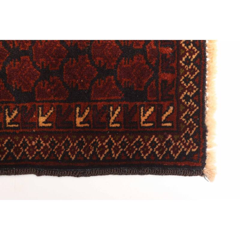 ECARPETGALLERY Hand-knotted Teimani Dark Navy Wool Rug - 2'11 x 4'3