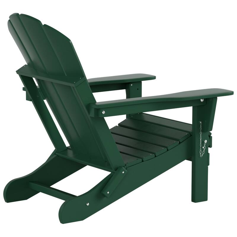 POLYTRENDS Laguna Outdoor Eco-Friendly Poly Folding Adirondack Chair (Set of 2)