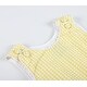 preview thumbnail 3 of 2, Classic Yellow Gingham Bubble Romper