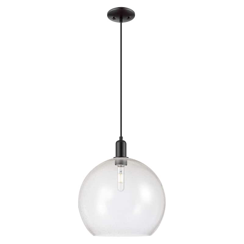 Innovations Lighting Endless Possibilities Arcadia - Athens - 1 Light 14" Cord Hung Mini Pendant - Seedy/Matte Black