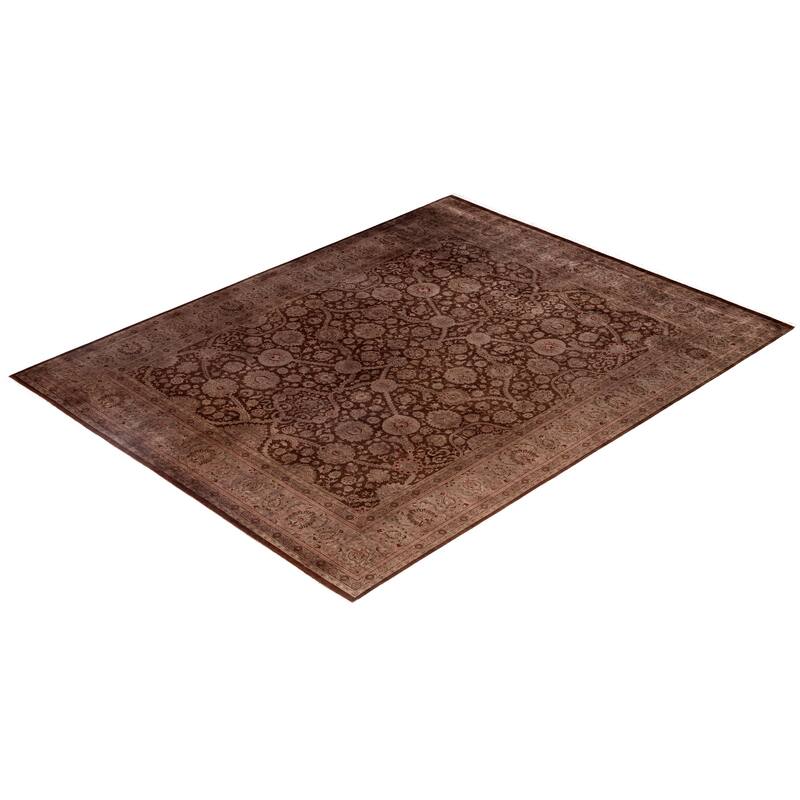 Overdyed One-of-a-Kind Hand-Knotted Area Rug - Brown - 8' 2" x 10' 5"