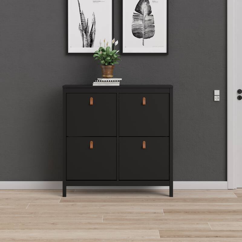 Porch & Den Madrid 4-Drawer Shoe Cabinet