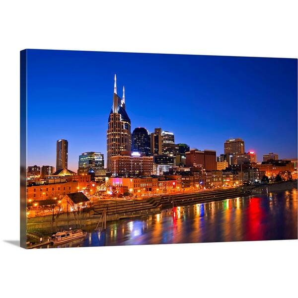 Shop Nashville Tennessee Skyline Canvas Wall Art Overstock 16472787