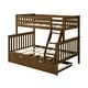 preview thumbnail 6 of 63, Max and Lily Twin over Full Bunk Bed with Trundle Bed