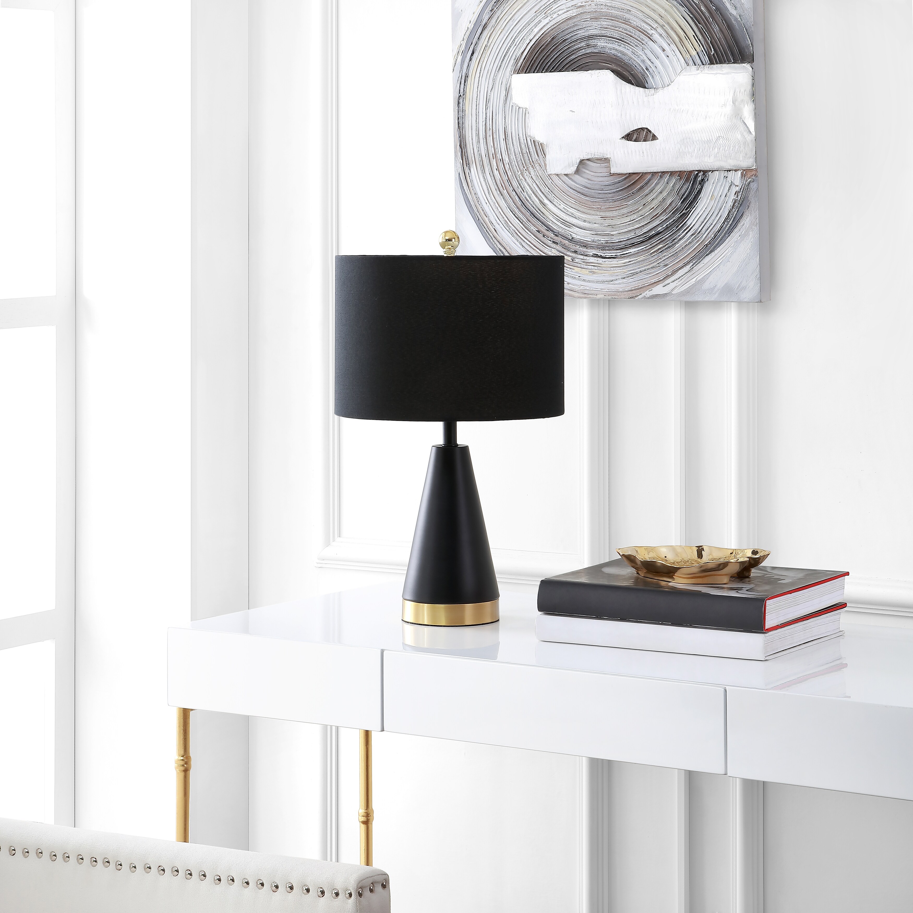 SAFAVIEH Lighting Reinhild 20-inch LED Table Lamp (Set of 2) - 12" W x 12" L x 20" H - 12Wx12Dx20H