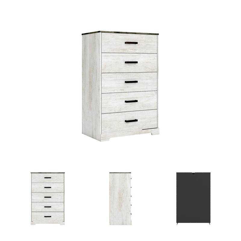 Signature Design by Ashley Shawburn Contrasting Woodgrain Chest of Drawers