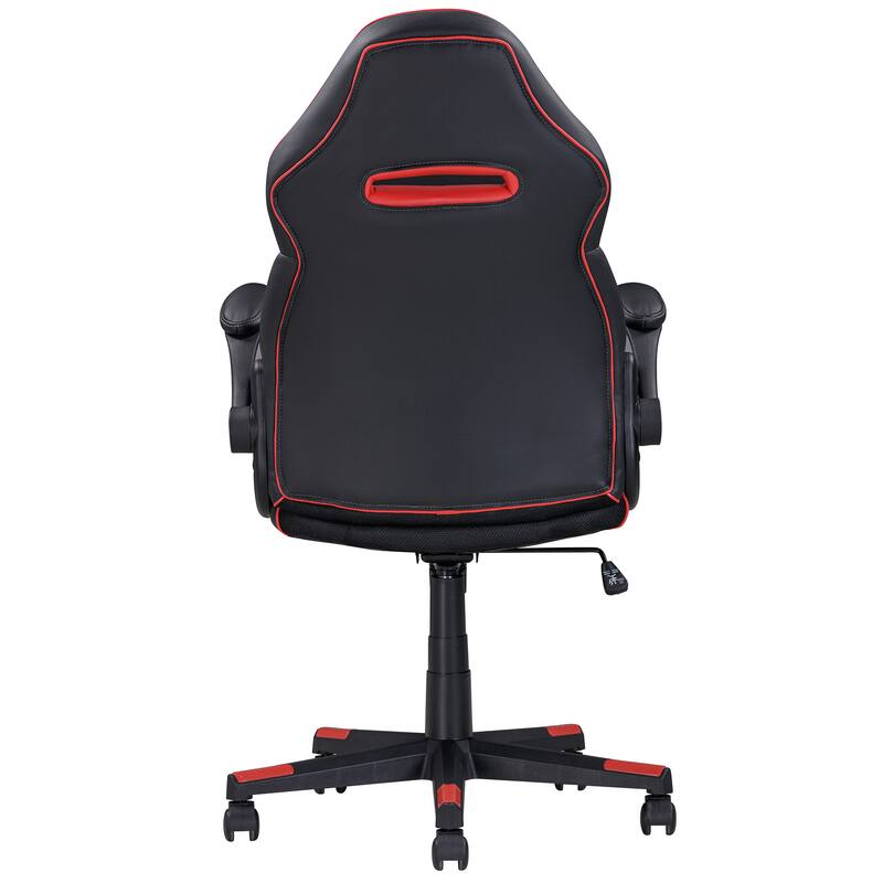 Faux Leather Gaming Chair with 360° Swivel and Tilt Control