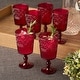 preview thumbnail 5 of 4, Certified International Victoria Set of 6 Acrylic All Purpose Goblet 14 oz - 3.50"W x 3.50"D x 7.00"H