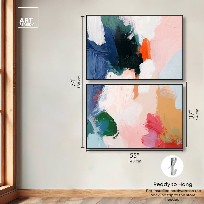 Spring Fever Canvas Set of 2 by Art Remedy