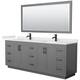 Option Dark Gray / White Quartz Top / Matte Black