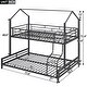 preview thumbnail 28 of 43, Metal House Bunk Bed, Twin over Full