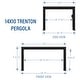 preview thumbnail 9 of 7, Backyard Discovery Trenton 14x10-foot Modern Steel Pergola