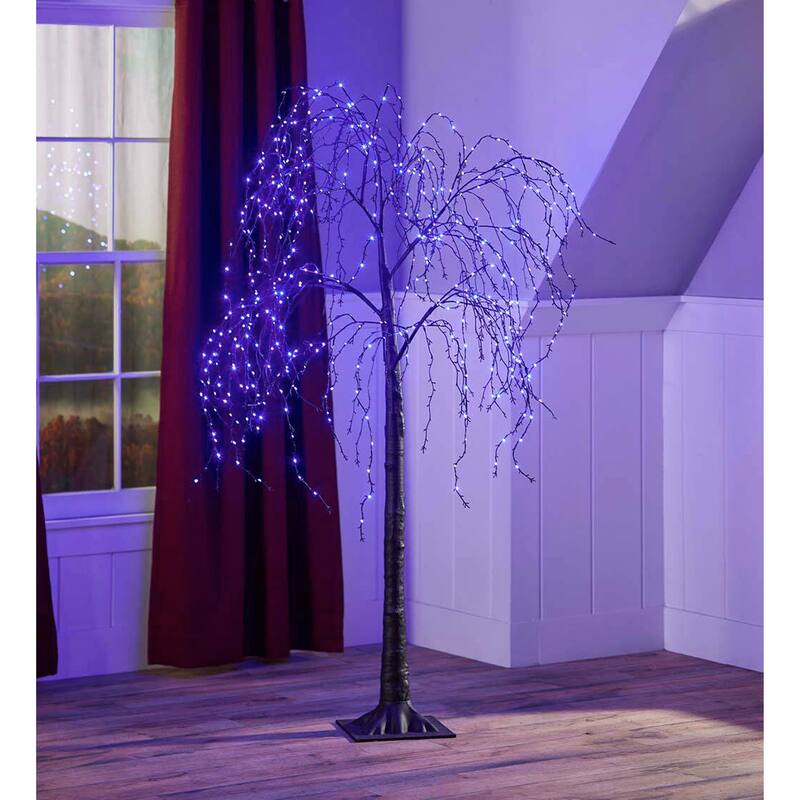 Indoor/Outdoor Electric Lighted Weep Willow Tree, 6' Tall