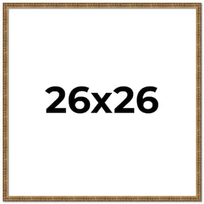 26x26 Frame Gold Kingsley Distressed Solid Wood Picture Frame Width