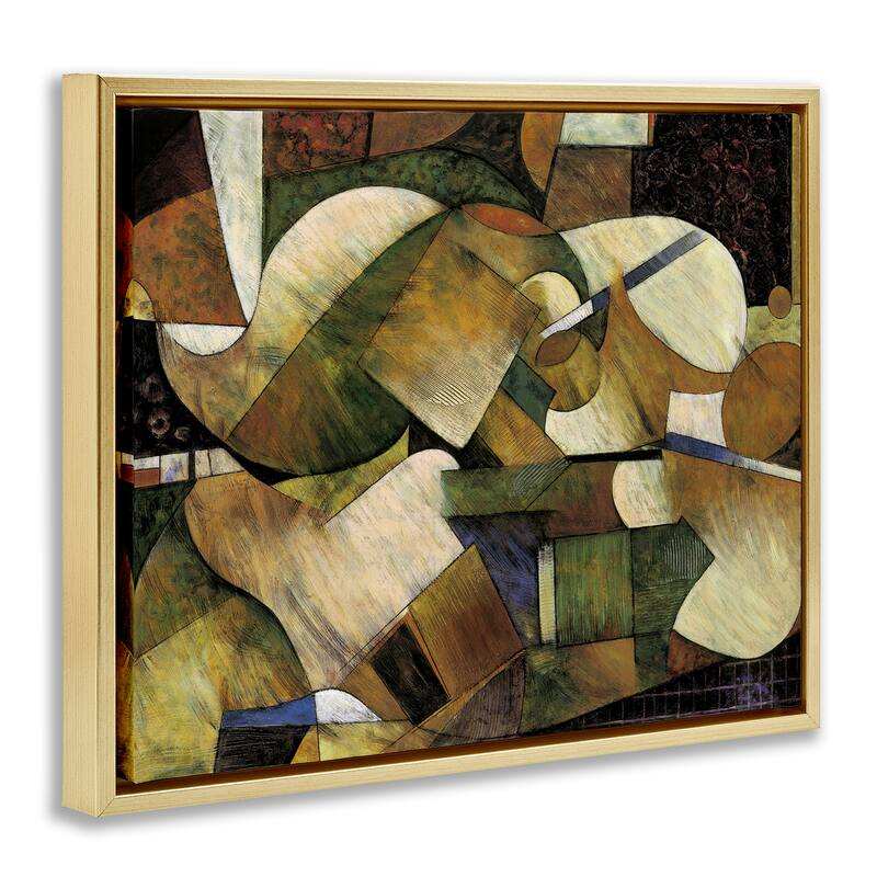 Stupell Expressive Geometric Abstraction Framed Floater Canvas Wall Art Design By Jonathan Parsons