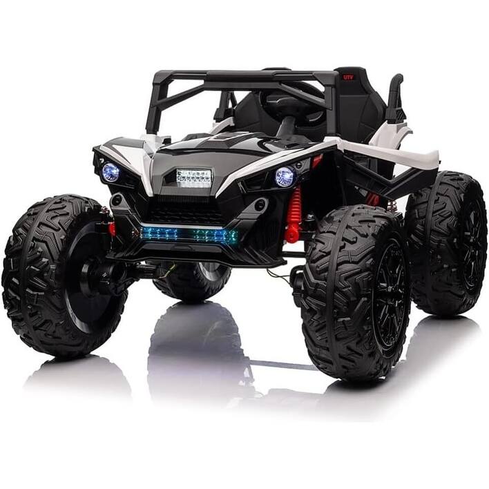 2 Seaters Ride on UTV with Remote Control 17" Extra Large EVA Wheels - White
