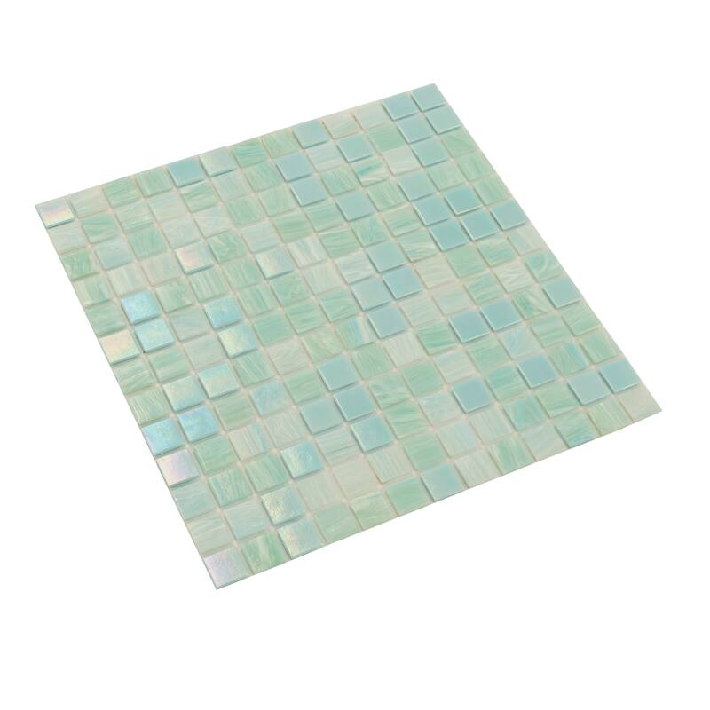 Apollo tile 12" x 12" Mingles Glossy Baby Blue Glass Tile (20 sq ft/case) - 20 Pack