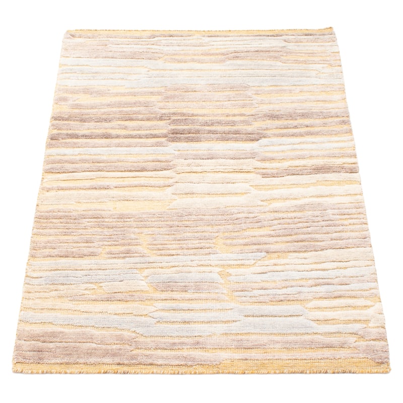 ECARPETGALLERY Hand-knotted Tangier Beige Wool Rug - 2'11 x 4'11