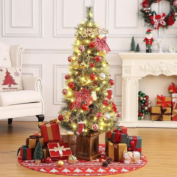 5ft Artificial Christmas Tree With Stand - Bushy Traditional Green