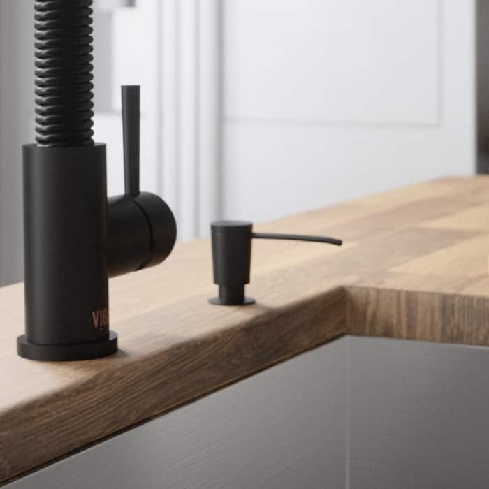 VIGO Matte Black Kitchen Soap Dispenser Bed Bath & Beyond 10698651