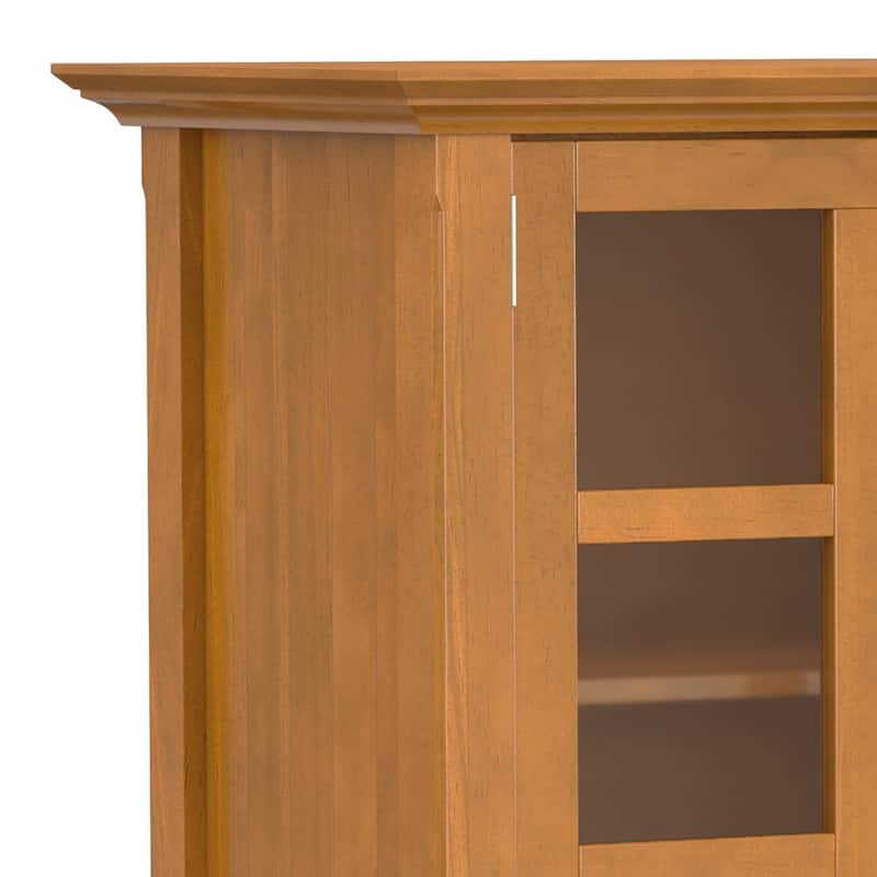 WYNDENHALL Normandy SOLID WOOD 62 inch Wide Transitional Wide Storage Cabinet - 62"w x 18"d x 34" h
