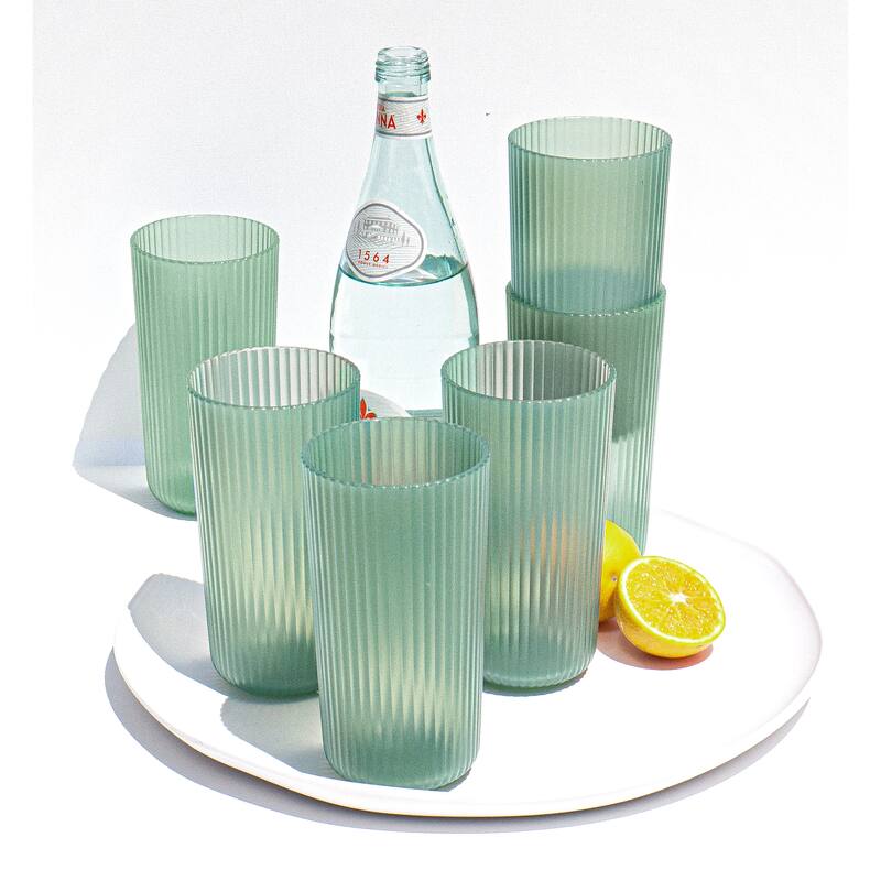 Abode Homewares Mesa PP Drinking Glass - 22 oz - Set of 6