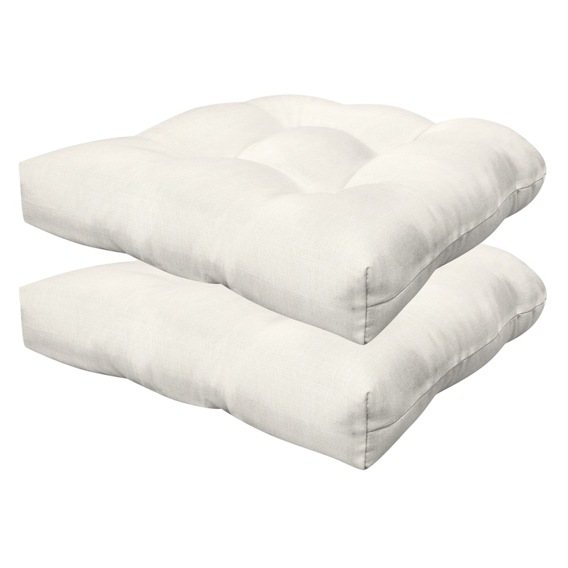 Contoured Tufted Dining Seat Cushion (2-Pack)