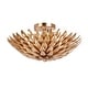 preview thumbnail 1 of 4, Broche 4 Light Antique Gold Ceiling Mount - 16'' W x 6.25'' H 16'' W x 6.25'' H